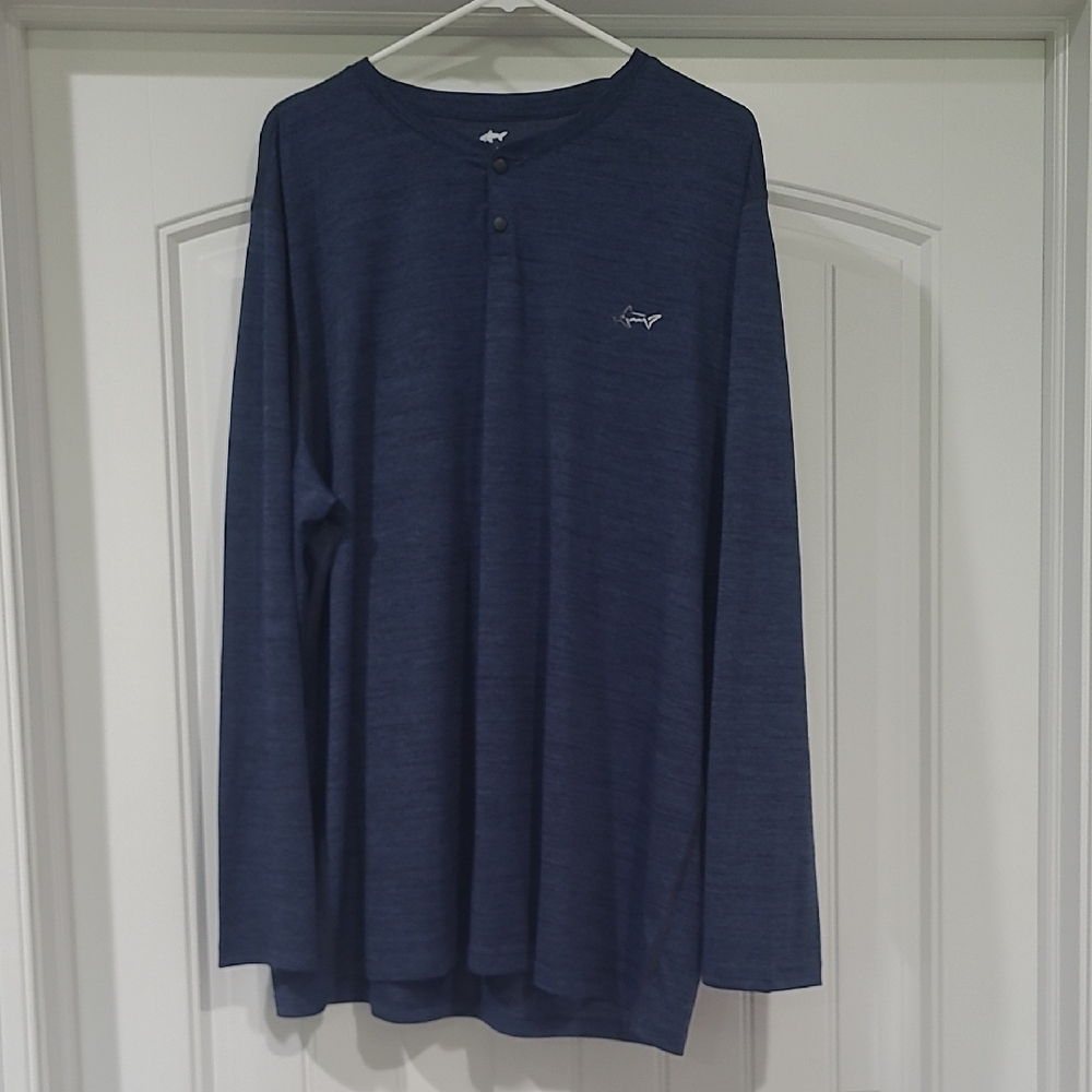 Attack Life by Greg Norman Navy Long Sleeve Tee